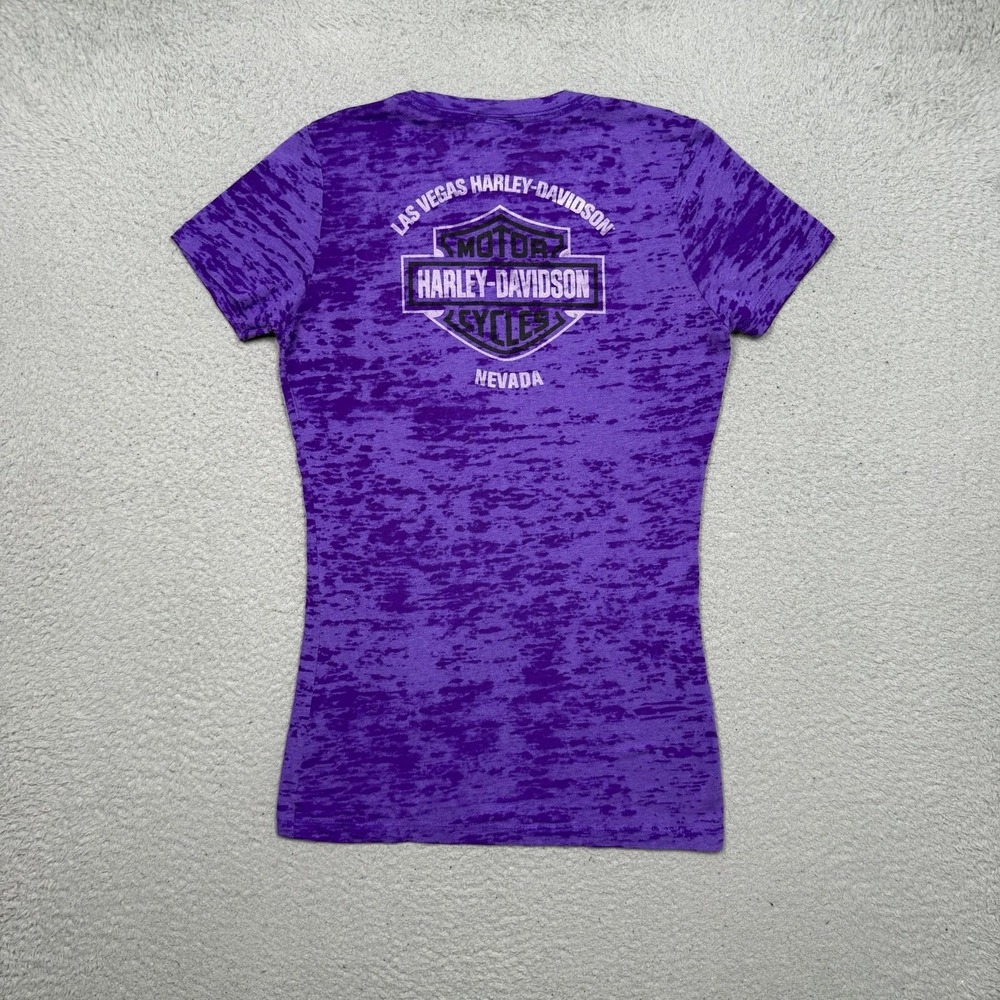 Harley Davidson Rhinestone Biker T-shirt - Picture 4 of 4